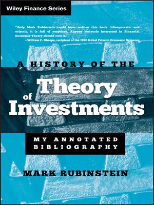 cover image of A History of the Theory of Investments